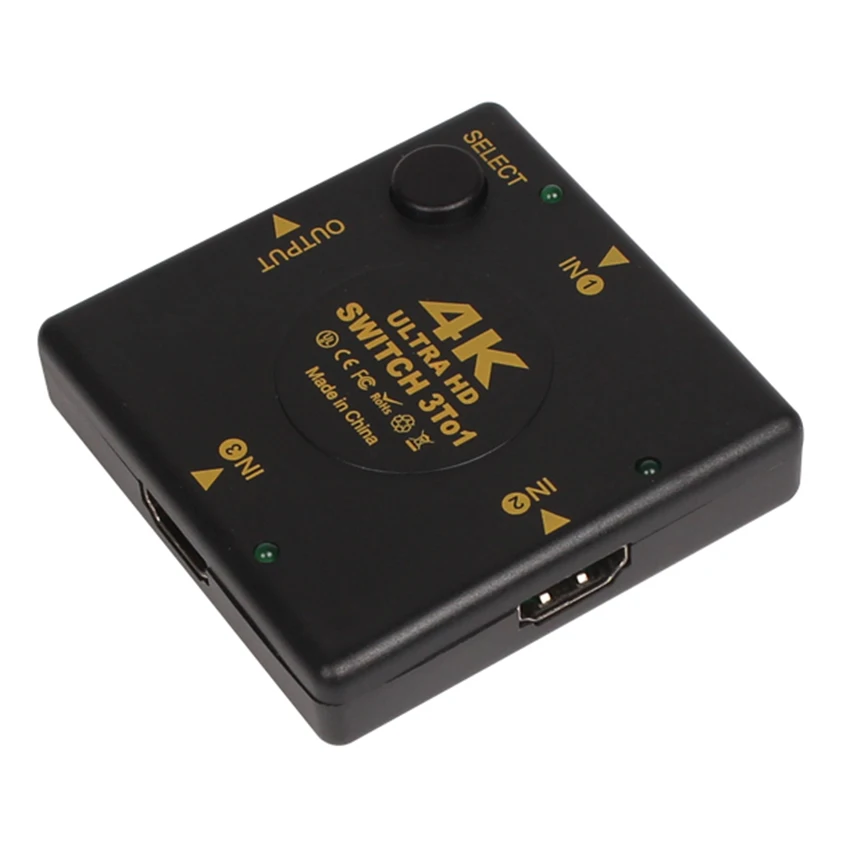 4K * 2K 3-портовый HDMI переключатель автоматический сплиттер 3 входа 1 выход