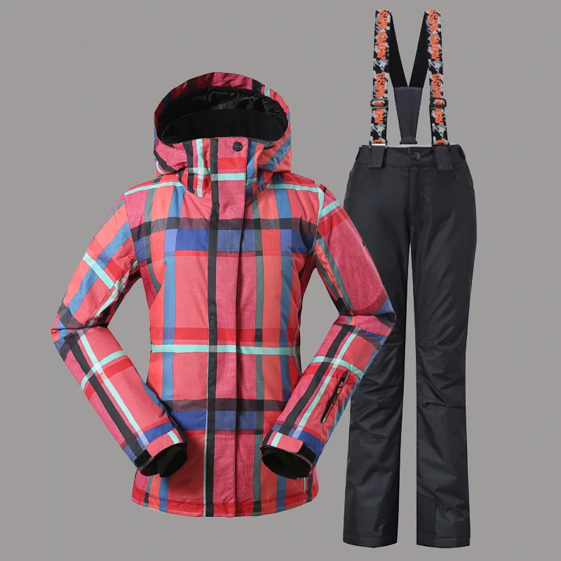 Женский лыжный костюм ветрозащитный Водонепроницаемый уличная спортивная
