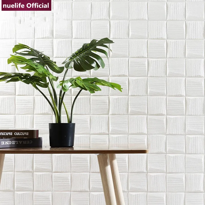 Мягкие Водонепроницаемые настенные наклейки в клетку 3d посылка сунок из пены