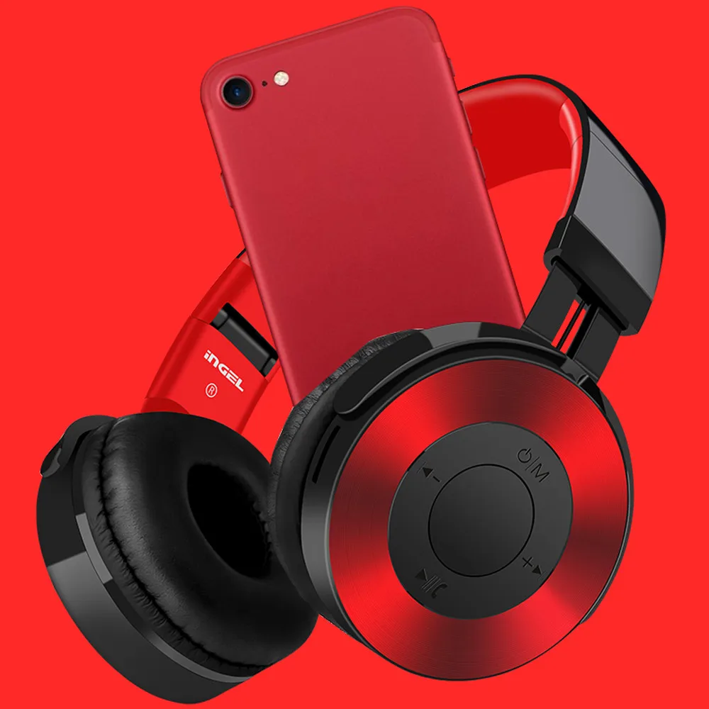 Новинка наушники bluetooth над ухом Hi Fi стерео Беспроводная гарнитура музыкальные с