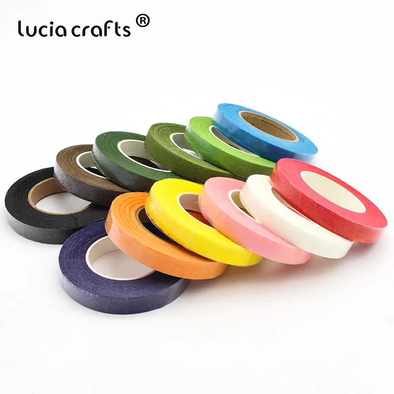 Распродажа! Lucia crafts Многоцветный Цветочный ствол обертывание флорист искусственная бумажная лента для цветов для флористов аксессуары DIY 1 шт. I1009