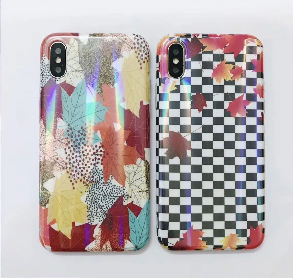 Цветной лазерный чехол Boucho для Apple iphone X XS MAX XR 6 6s 7 8 plus милый с изображением