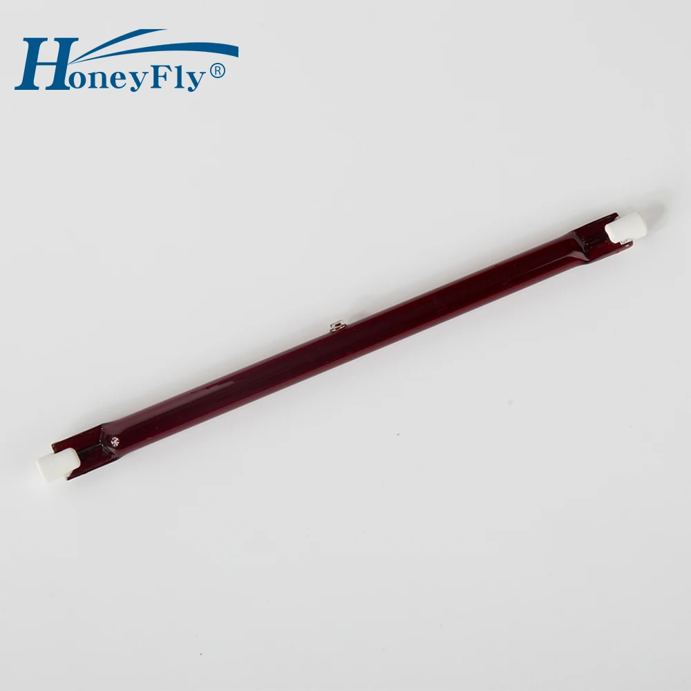 

HoneyFly3pcs J165 Infrared Halogen Heater Lamp380V750W 165mm R7S IR Heating Element Halogen Lamp Ruby Twin Spiral Drying Quartz