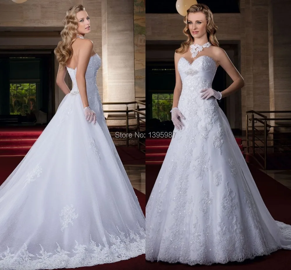 

Sweetheart Neck Court Train Sleeveless Wedding Gown Sexy elegant Appliqued backless Wedding Dresses 2015 New arrival bride Dress