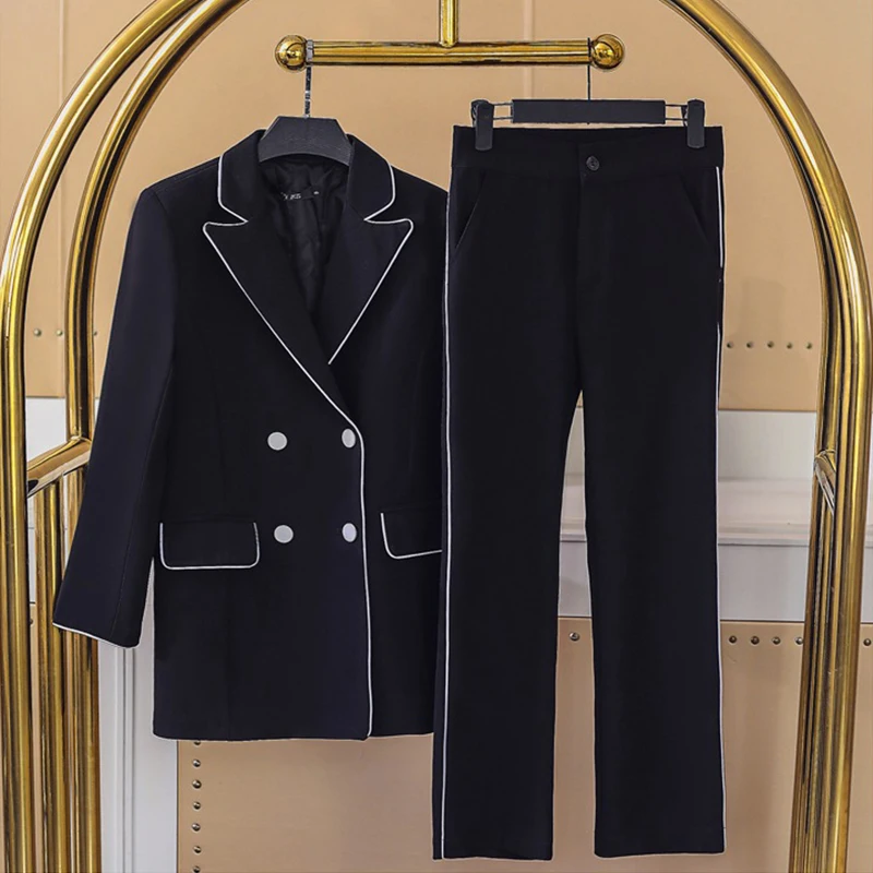 

New arrival women temperament fashion solid simple flash suit loose pant comfortable warm outdoor solid trend outdoor pant suits