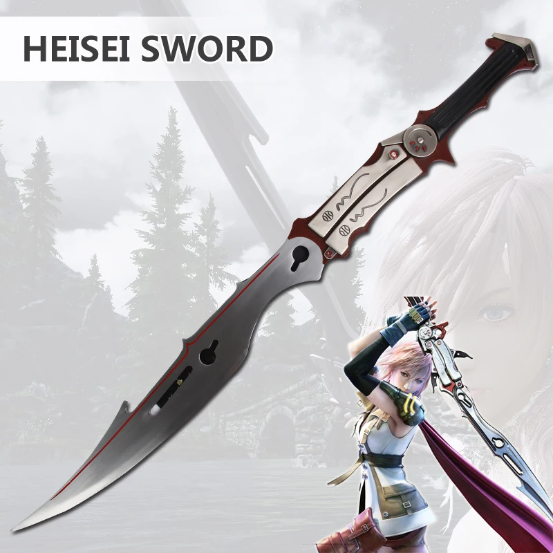 Косплей Final Fantasy Катана аниме настоящая сталь меч ручной работы оружие | Дом и сад