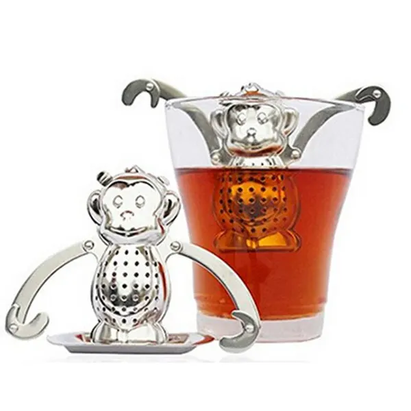 Heart/House/Duck/Monkey/Teapot/Ball/Bird/Shell Full Shape Stainless Steel Infuser Filter Strainer Tea Ball Spoon E2S | Дом и сад