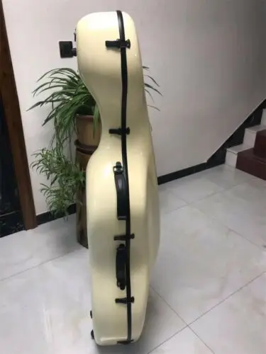 

Excellent milky white carbon fiber composite material cello case 4/4 MA
