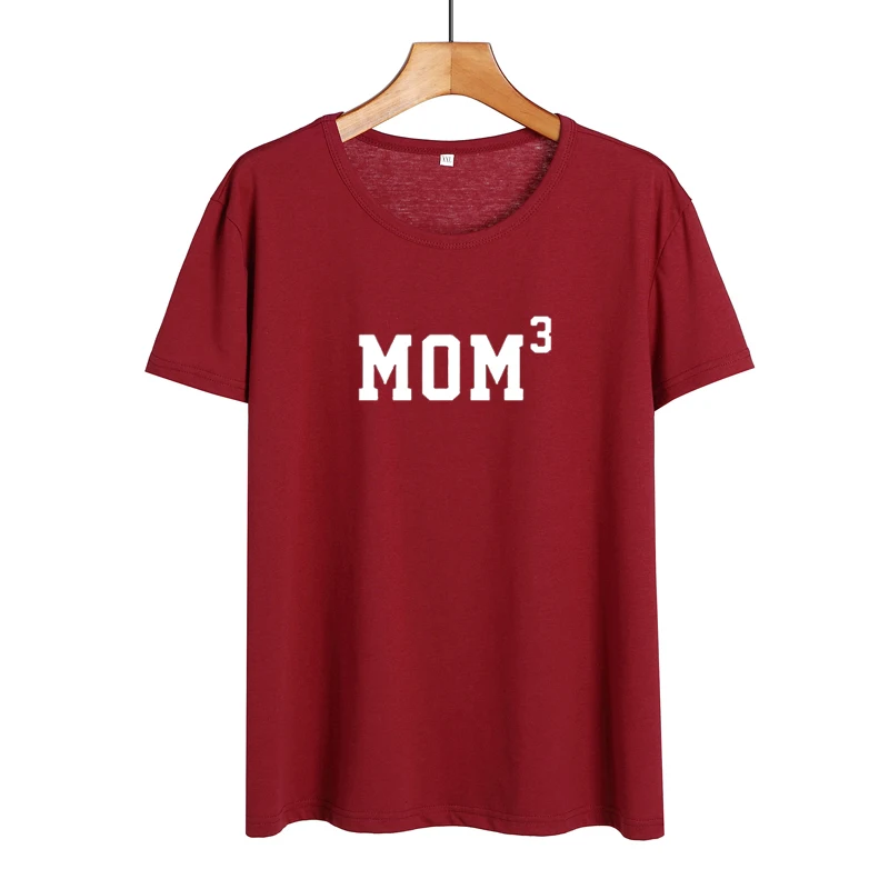 MOM 3 топы модные футболки летняя женская одежда Забавные для мамы на день рождения
