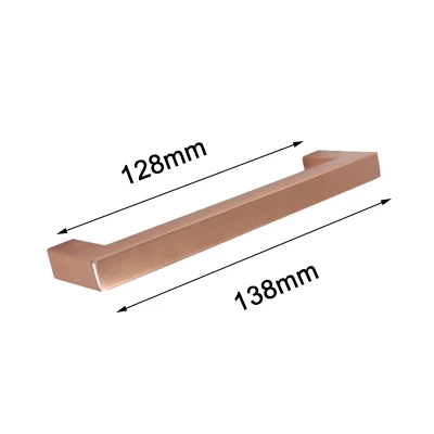 Hole spacing 128mm Probrico, 5 шт., розовое золото, кухонная мебель, ручки для шкафа, нержавеющая сталь, ручки для шкафа, Золотая Роза, фурнитура для ящика, комод - Цвет: Hole spacing 128mm