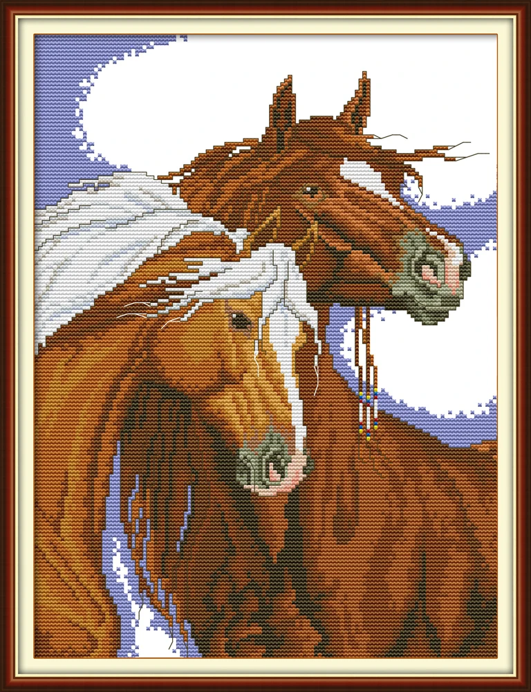 

Lean close together cross stitch kit aida 14ct 11ct count print canvas cross stitches needlework embroidery DIY handmade