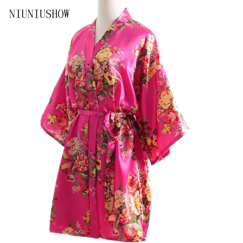 Женская шелковая ночная рубашка розовая для подружки невесты свадебное платье