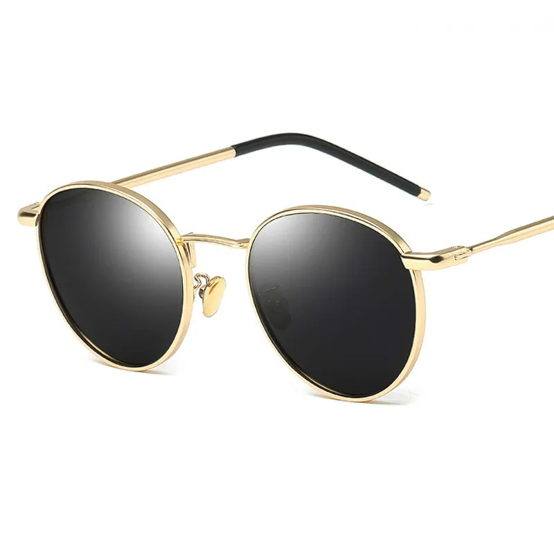 Солнцезащитные очки HBK круглые для мужчин и женщин UV 400 модные поляризационные в