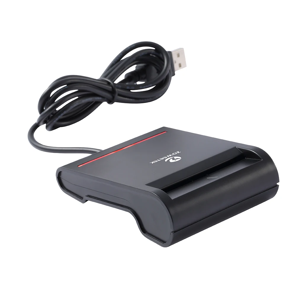 Оригинальное устройство для чтения смарт карт Zoweetek 12026 2 Easy Comm USB EMV записывающее