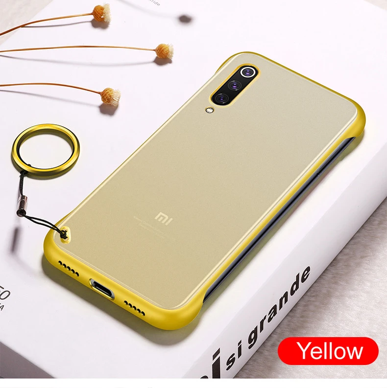 Для Xiao mi 9 mi 9 Red mi K20 Pro Чехол-Бампер Жесткий ПК прозрачный Гибридный чехол с кристаллами для xiaomi mi 9 se с металлическим кольцом для пальца