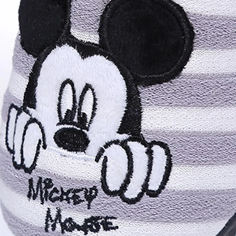 Disney/Новинка 2019 Детские хлопковые тапочки с Микки и Минни зимняя домашняя обувь