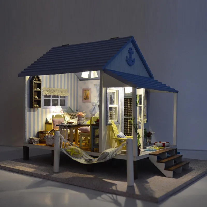 Милый дом для семьи DIY Дерево Happy Coast Новинка ручной работы подарки на новый год