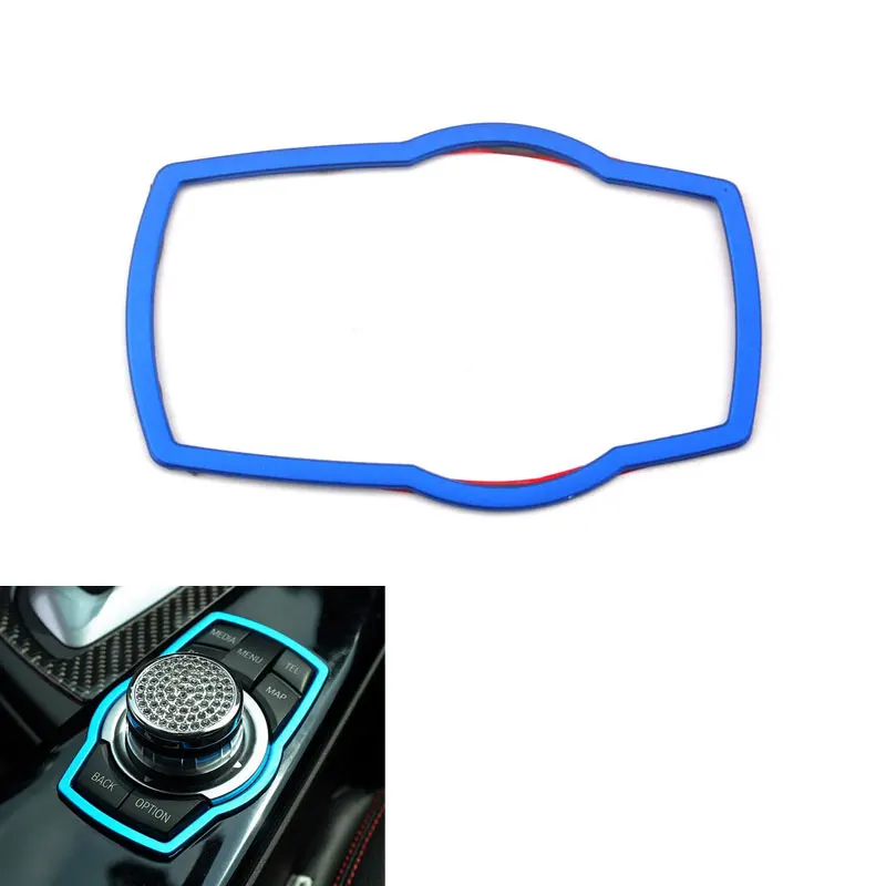 Внутренняя металлическая крышка для автомобильного мультимедиа кнопки отделка