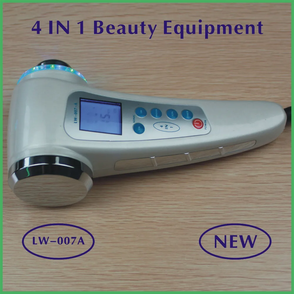 Beste Draagbare Ultra Sonic 7 Led Photon Verjonging Lichten Sonic Gezicht Lift Care Skin Cleaner Rimpel Remover Facial Schoonheid Massager