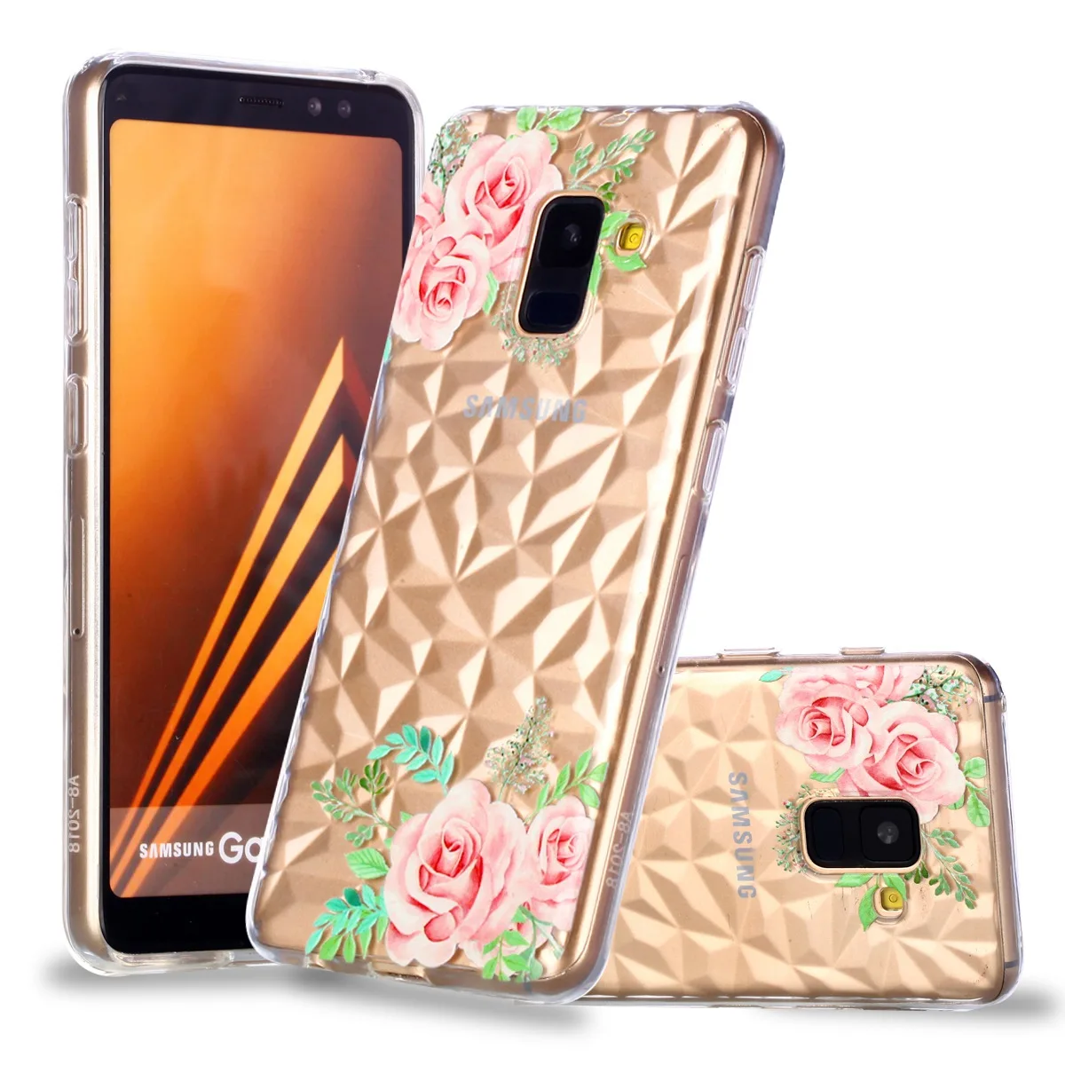 ТПУ силиконовый чехол для Samsung Galaxy A8 2018 A530 A530F мягкий на телефон с изображениями