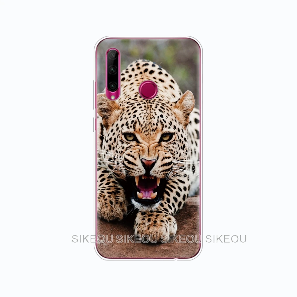 10132 Honor 10i силиконовый чехол ТПУ задняя крышка чехол для телефона huawei Honor 10i чехол HRY-LX1T 10 i 6,21 дюймов Волк тигр, Лев, Леопард медведь - Цвет: 10132