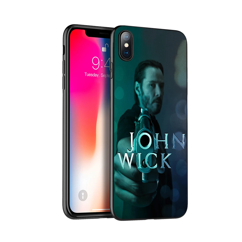 Черный чехол из ТПУ для iphone 5 5s SE 2020 6 6s 7 8 plus x 10 силиконовый XR XS 11 pro Max John Wick |