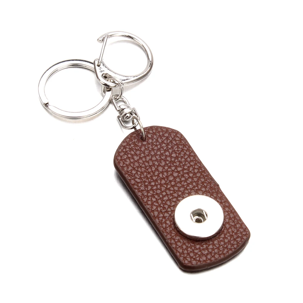 Брелок для женщин коричневый брелок девушек 18/20 мм|snap key chains|fashion chainkey chain |