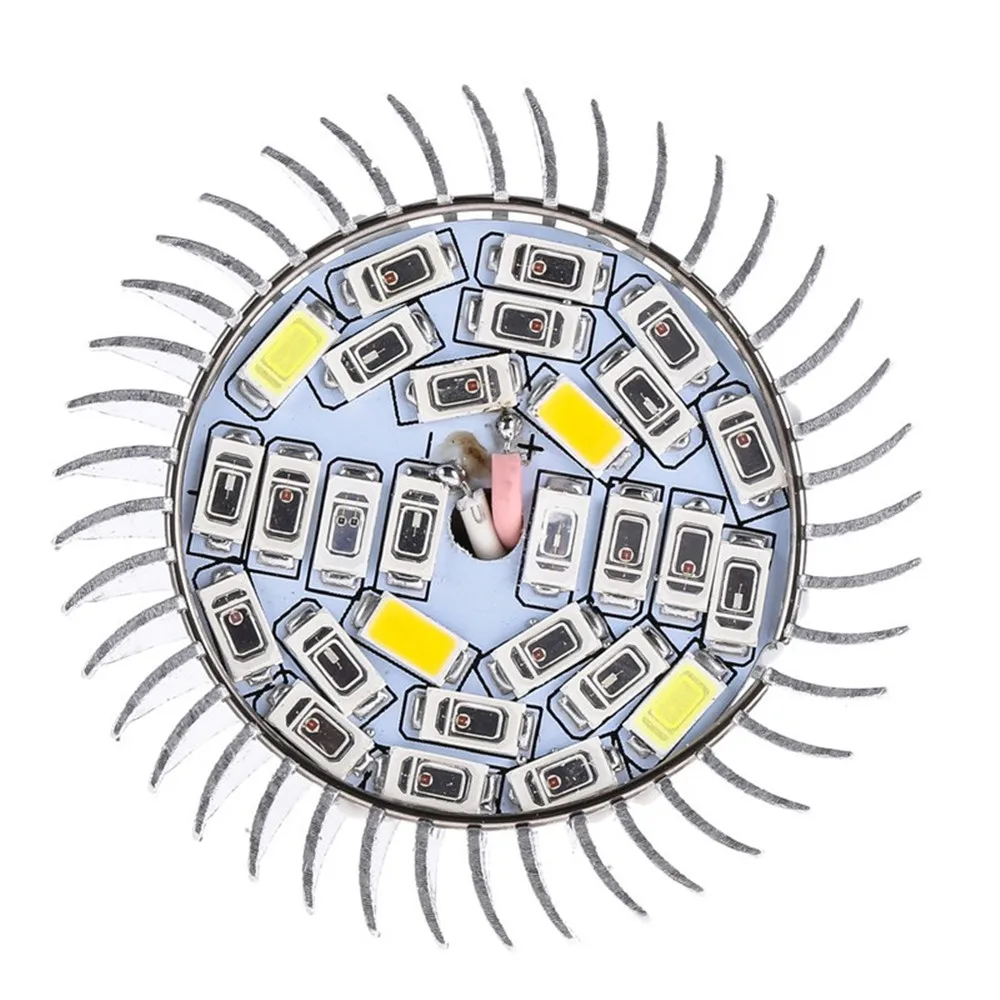 Полный спектр светодиодный Grow светильник E27 растениеводства лампа GU10 E14 УФ ИК 28 s