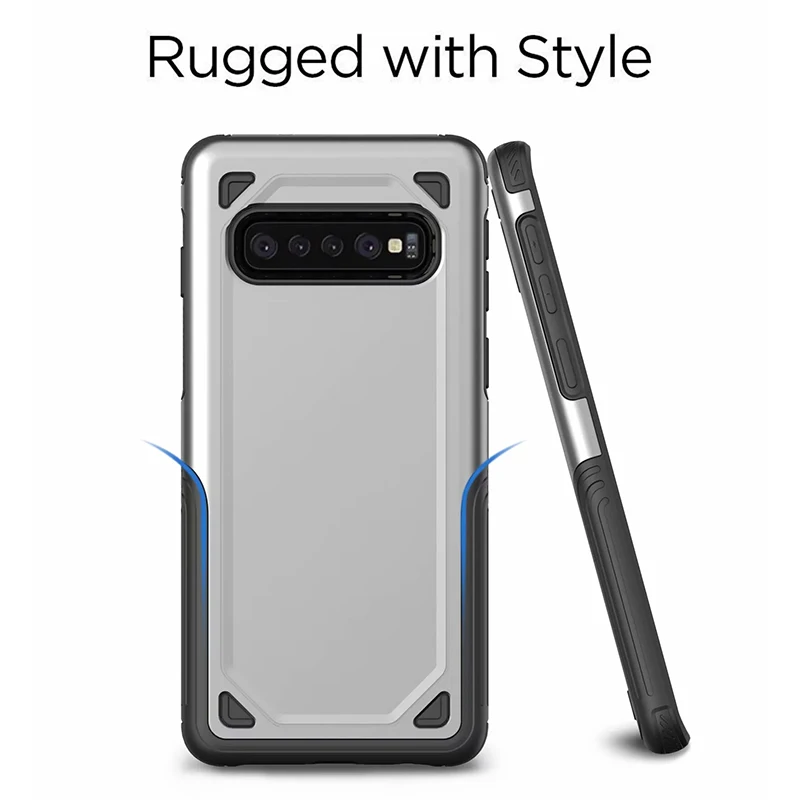 Противоударный чехол для Samsung Galaxy S7 edge S8 S9 S10 S10e Plus Note 8 9 Armor Hybrid TPU PC жесткий