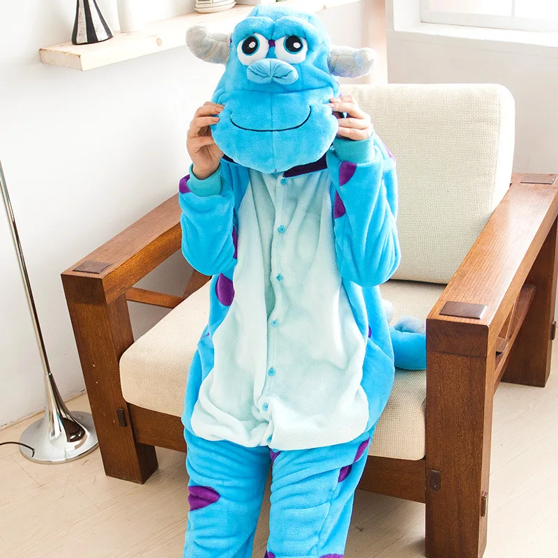 

James p. Sullivan Onesie pajamas Cosplay Carnival Halloween clothes unisex adult animal onesies Kigurumi
