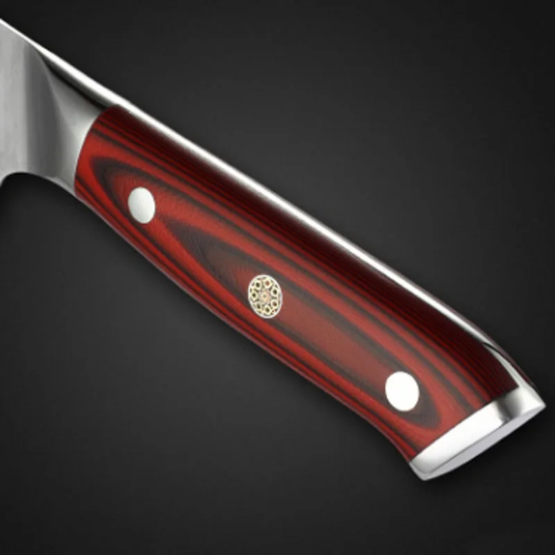Liang Da 7 дюймов кухонный нож nakiri овощные ножи японский VG10 Дамасская сталь нож шеф-повара с деревянной ручкой