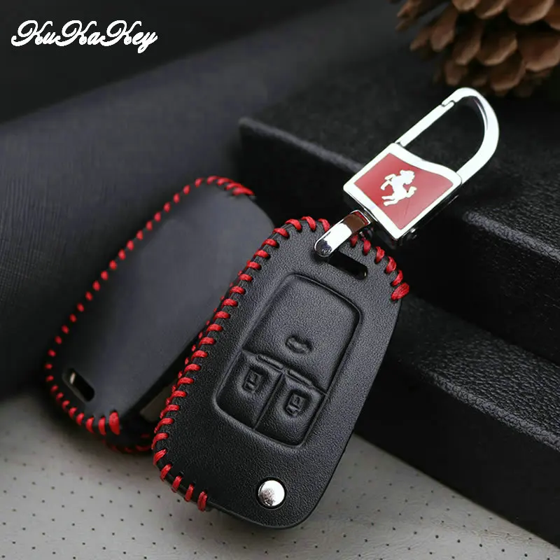 Kukakey чехол для ключей Шевроле это эпос Lova Camaro Impala Orlando Кожаный Автомобильный Чехол