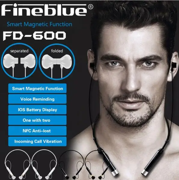 Fineblue оригинальный FD 600 гарнитура Bluetooth Беспроводной наушники NFC для iPhone 7 Samsung S7 Xiaomi