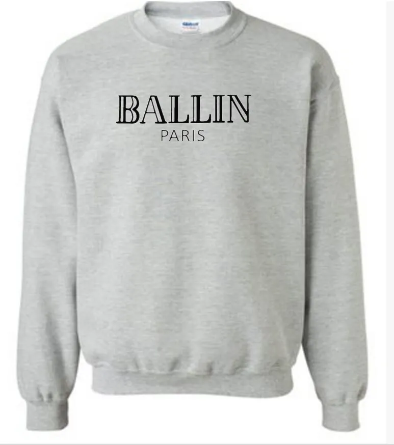 Новая мужская одежда с круглым вырезом Ballin толстовки унисекс графическим