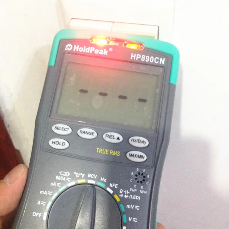 HoldPeak HP890CN Цифровой мультиметр переменного тока постоянного Напряжение
