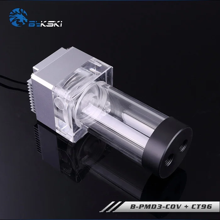 Bykski B-PMD3-COV+ CT66/96, PWM DDC насосы с CT66/96 резервуаром, максимальный поток 600л/ч, Максимальный подъем 6 метров - Цвет лезвия: Silver