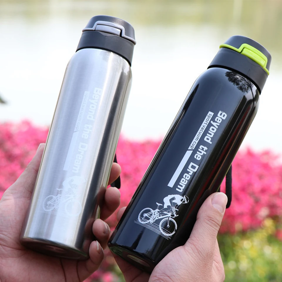 Transhome Thermos Bottle 500ml Vacuum Flask Stainless Steel Water With Straw Travel Mug | Дом и сад