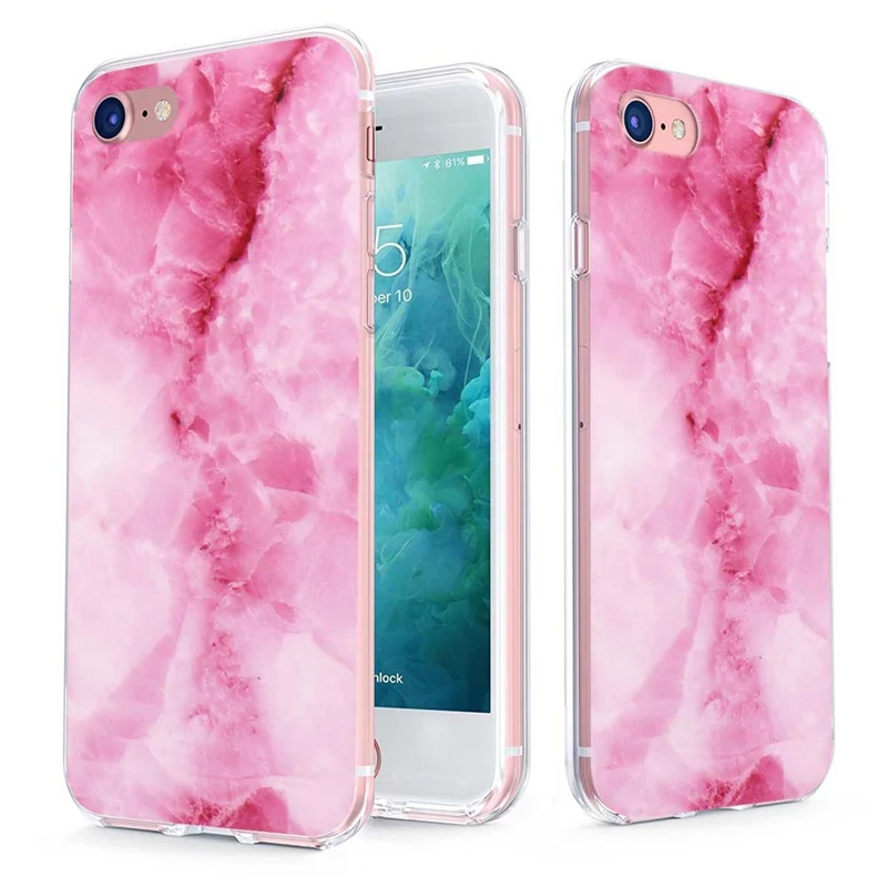 MLCRIYG Soft Phone Case For iPhone 6 6S Plus 7 7Plus 8Plus X TPU Colorful Flower Marble Mandala Pattern Fundas C065 |