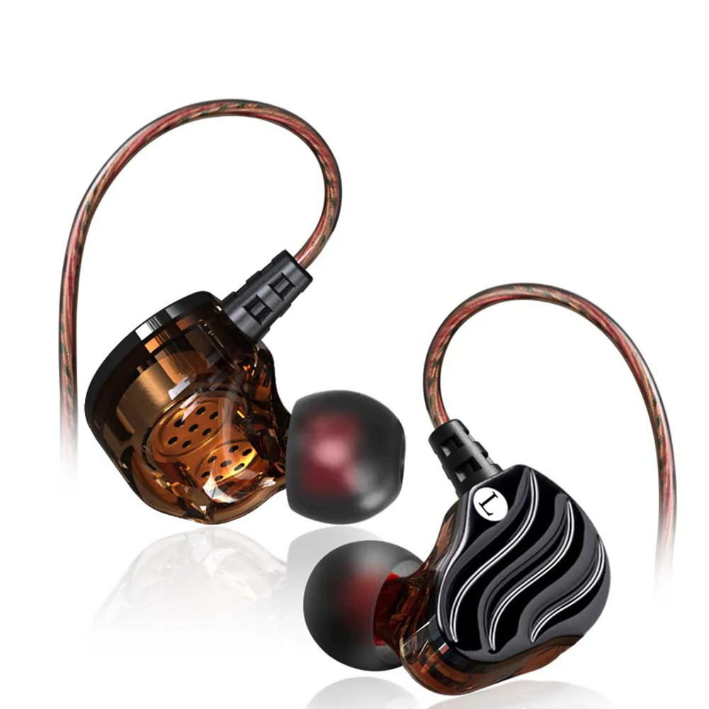 Двойные драйверы проводной In Ear наушники с функцией превосходной передачи басов