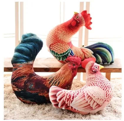 

2019 new arrival 47cm color simulation chilken for friend children gift