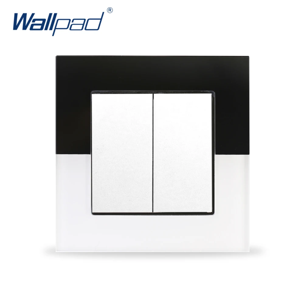 2 позиционный 1 Переключатель Wallpad 110в 250в ЕС Великобритания роскошное пианино
