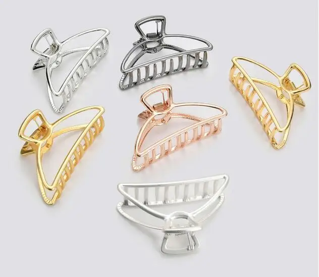 Fashion Hollow Hair Claws for Women Barrette Hairpin Crab Metal Claw Clips Accessories Headwear | Украшения и аксессуары