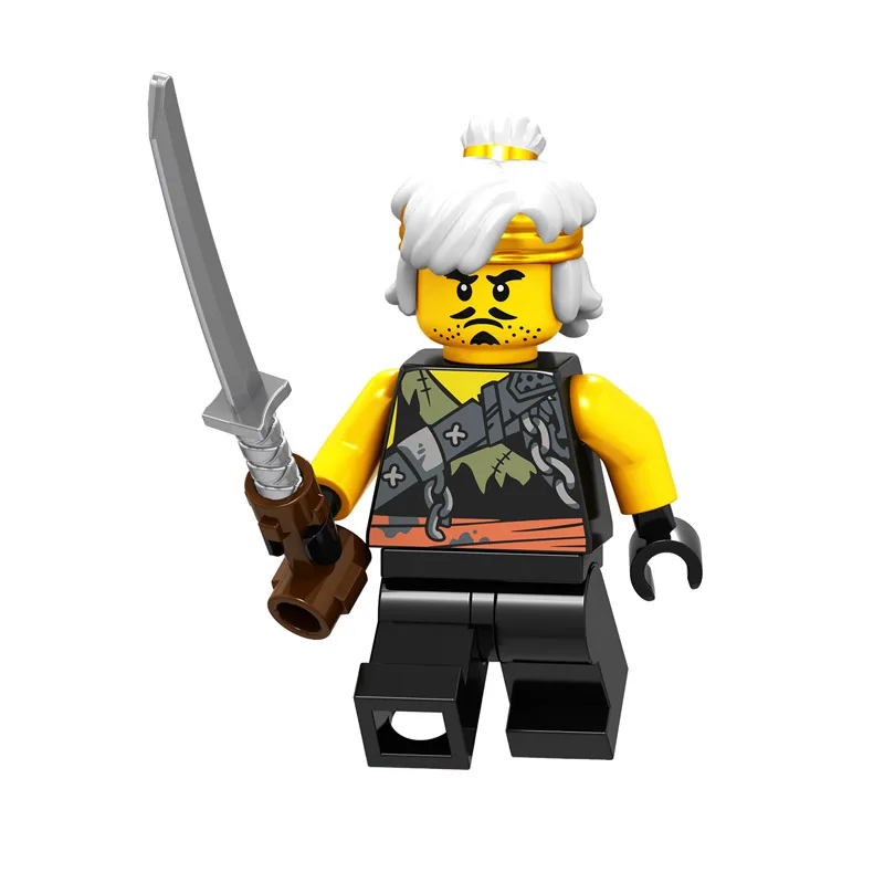 A037 Одиночная NinjagoINGlys герои фигурки Kai, jay, Cole Zane Nya Lloyd змея Монстр оружие действие игрушечный ниндзя фигура Строительные блоки игрушки - Цвет: A037