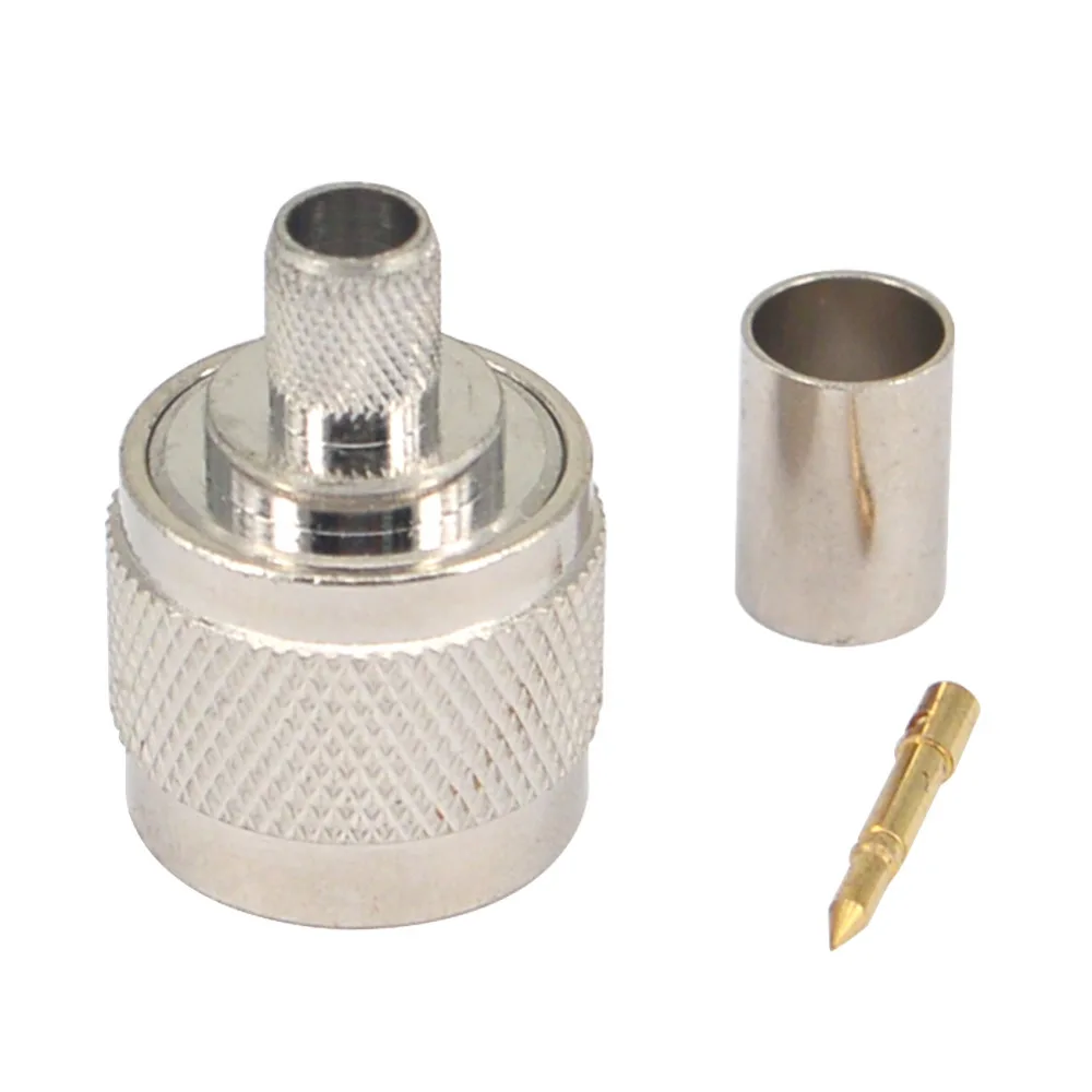10 штук разъем N-типа мужской для коаксиального кабеля RG5 LMR300 RG212 5D-FB.