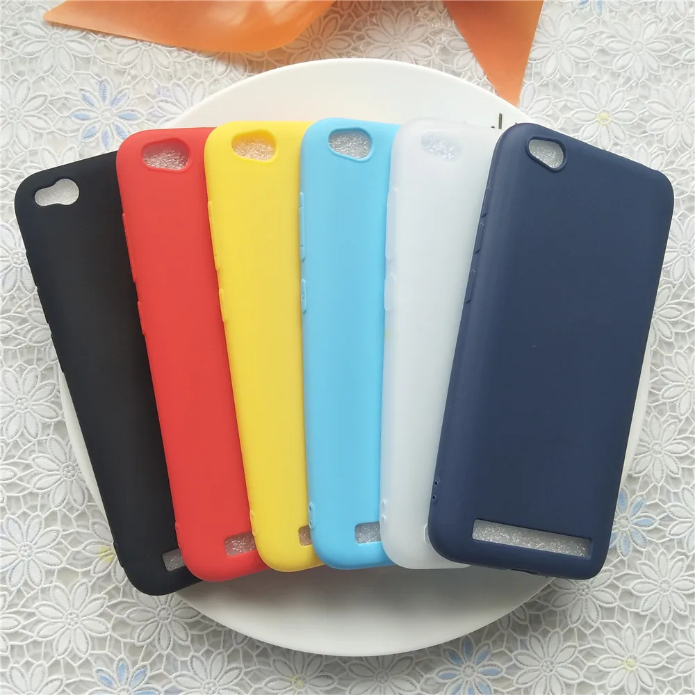 Матовый Силиконовый чехол Macarons для Xiaomi Redmi 5A 5 A 0 дюймов простые однотонные мягкие
