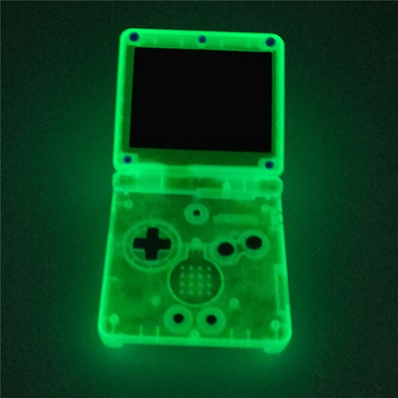 Замена для GBA SP светящаяся в темноте GITD светящаяся прозрачная синяя оболочка корпуса для nintendo GameBoy Advance SP консоль