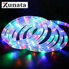 Светодиодная лента 220 В, водонепроницаемая неоновая вывеска, светодиодная лента для помещений и улицы, радужная трубка, светильник лента для новорожденных с вилкой ЕС