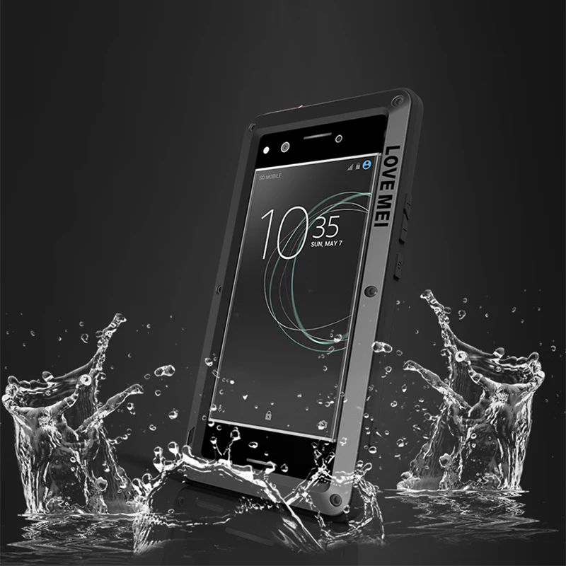 Для Sony 1 10 II Plus XZ3 Love Mei сверхпрочный Алюминиевый металлический чехол из