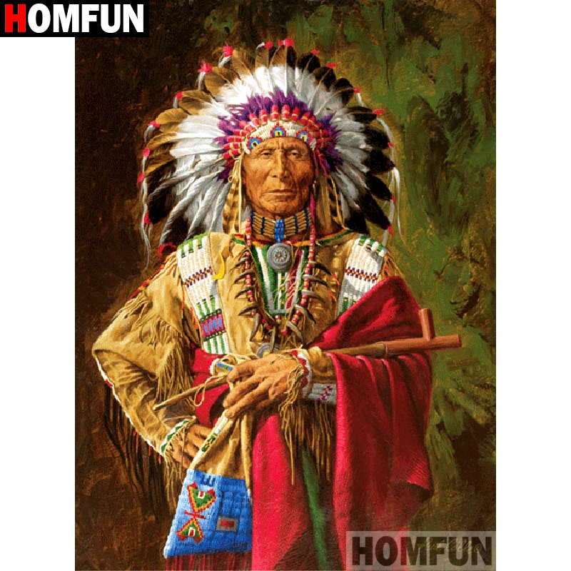 

Алмазная 5D Вышивка HOMFUN «человек», картина «сделай сам» из квадратных/круглых страз, вышивка крестиком, домашний декор, A07109