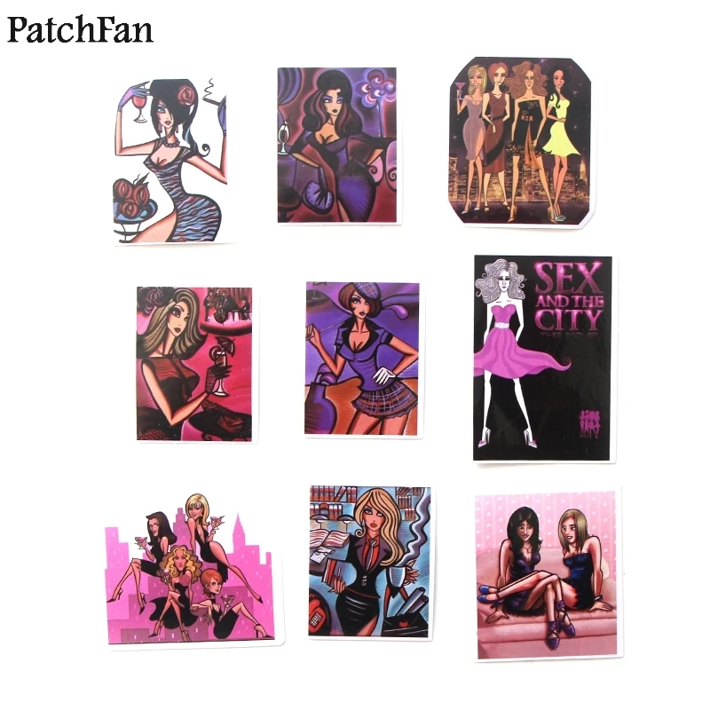 12 компл./лот Patchfan 22 шт./компл. секс и Город Женские Пастер коллекция 90s наклейка для